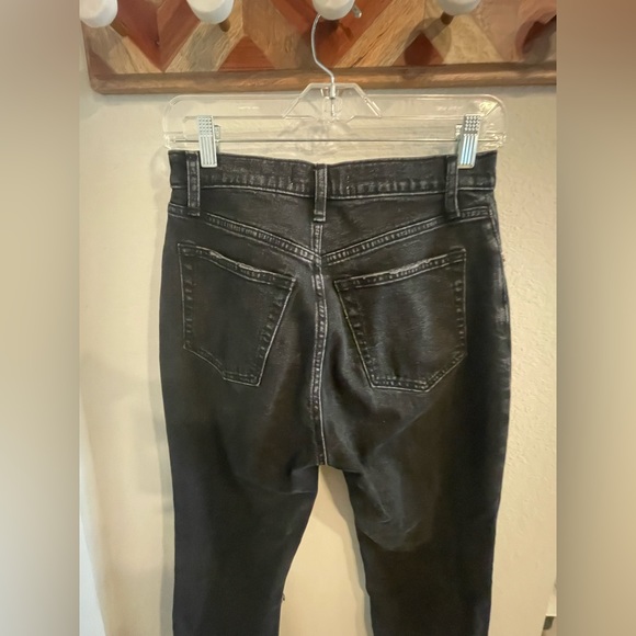 Abercrombie & Fitch Ultra High Rise Ankle Straight Jeans 26 Short black - Picture 7 of 11